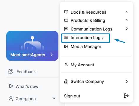 interaction logs