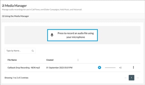 Customize Media Manager