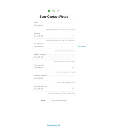 sync contacts